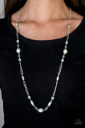 Paparazzi Long Necklace - Magnificently Milan - Green (#037)