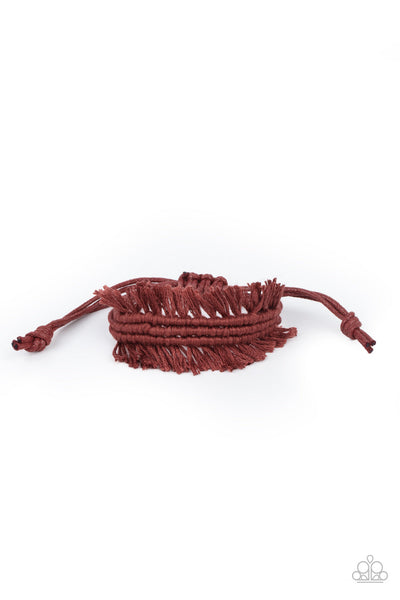 Make Yourself at HOMESPUN - Brown Paparazzi Urban Bracelet (#2209)