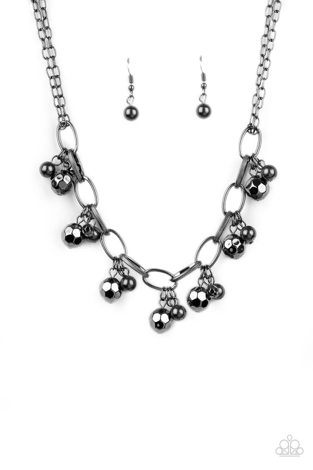 Malibu Movement - Black/Gun Metal Paparazzi Necklace