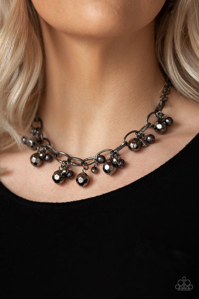 Malibu Movement - Black/Gun Metal Paparazzi Necklace