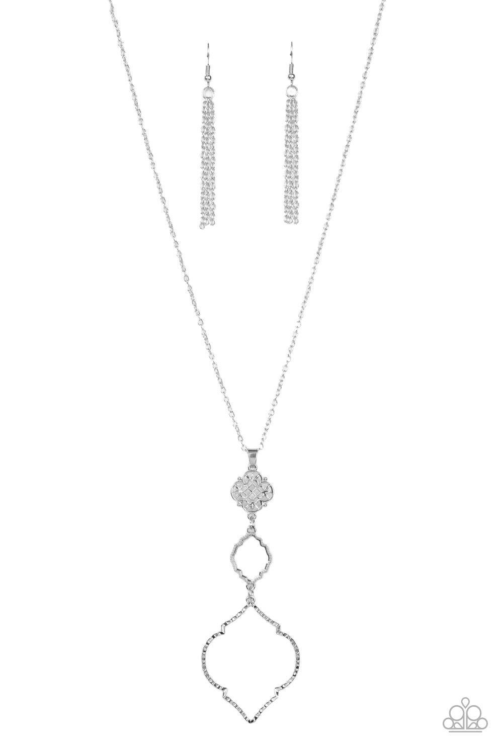 Marrakesh Mystery - Silver Paparazzi Necklace (#2085)