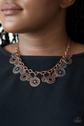 Meadow Masquerade - Copper Paparazzi Necklace (#1610)