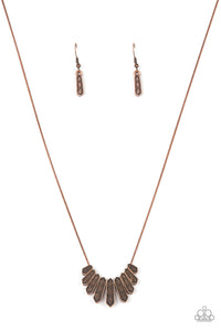 Monumental March - Copper Paparazzi Necklace (#4005)