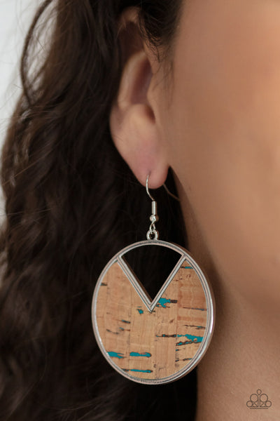 Nod to Nature - Blue Paparazzi Earrings (#4777)