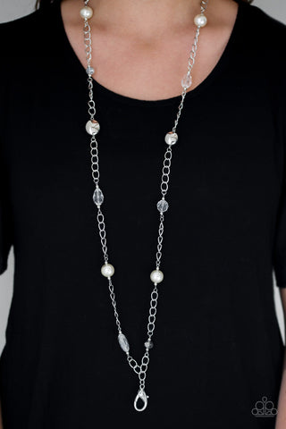 Only For Special Occasions - White Paparazzi Lanyard (L004)