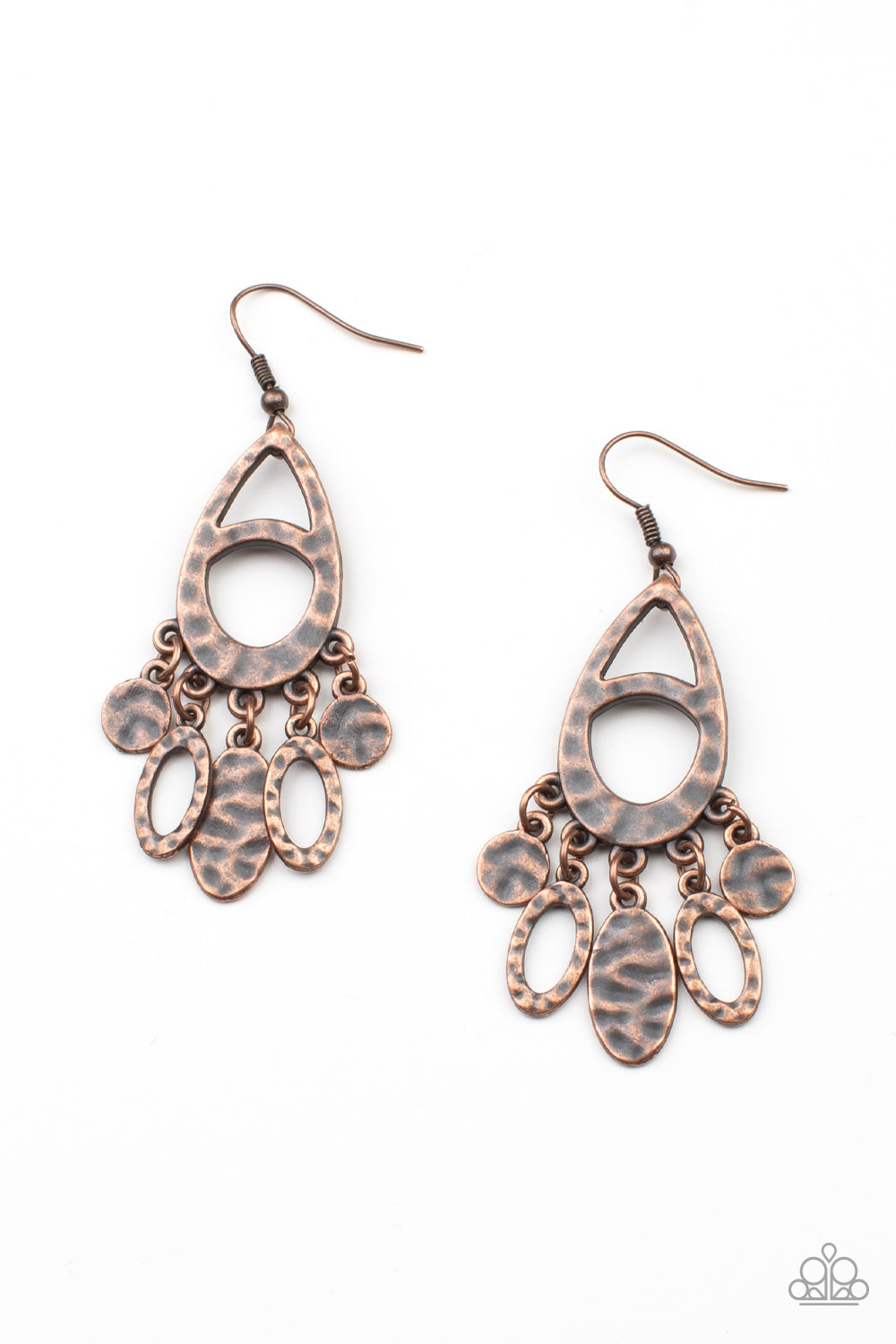 PLAINS Jane - Copper Paparazzi Earrings (PZ-2823)