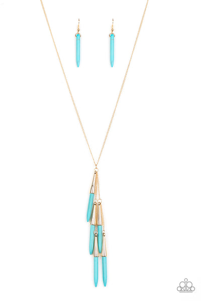 PRIMITIVE and Proper - Blue Paparazzi Necklace