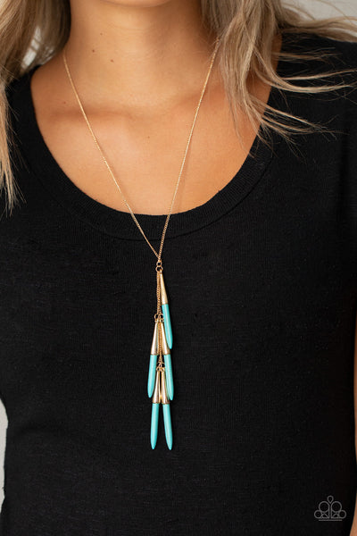 PRIMITIVE and Proper - Blue Paparazzi Necklace