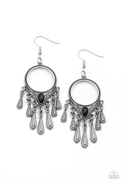 Ranger Rhythm - Black Paparazzi Earrings