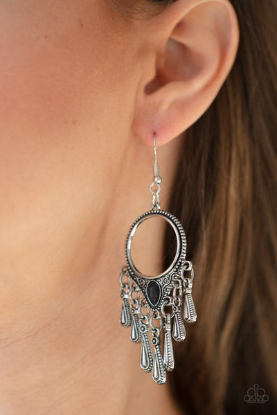 Ranger Rhythm - Black Paparazzi Earrings