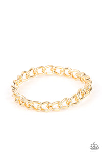 Rebel Radar - Gold Paparazzi Bracelet (#4252)