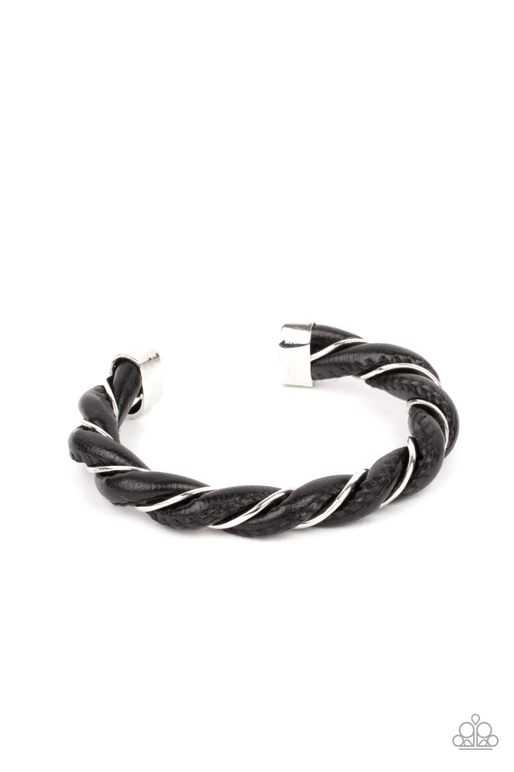 Rebel Relic - Black Paparazzi Bracelet (PZ-3280)