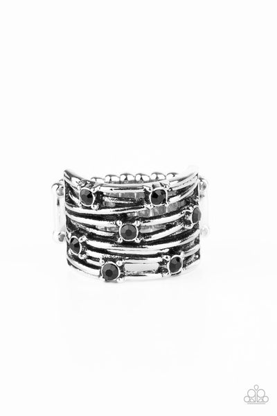 Revved Up Radiance - Black Paparazzi Ring (R055)