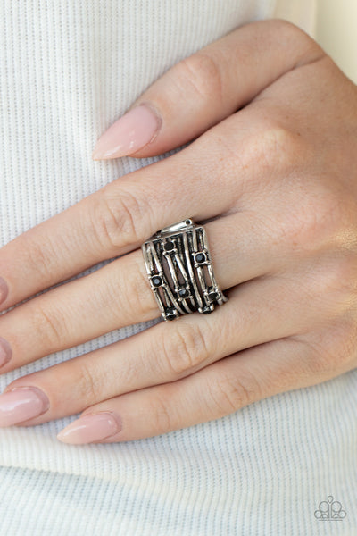 Revved Up Radiance - Black Paparazzi Ring (R055)