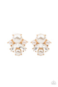 Royal Reverie - Gold Paparazzi Earrings (PZ-1339)