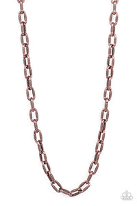 Rural Recruit - Copper Paparazzi Men's Necklace (#4373)