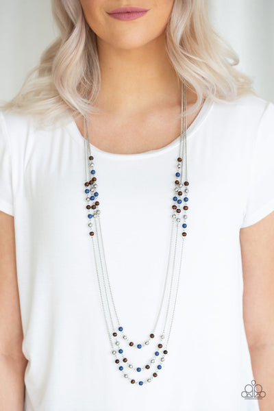 Seasonal Sensation - Blue Paparazzi Necklace