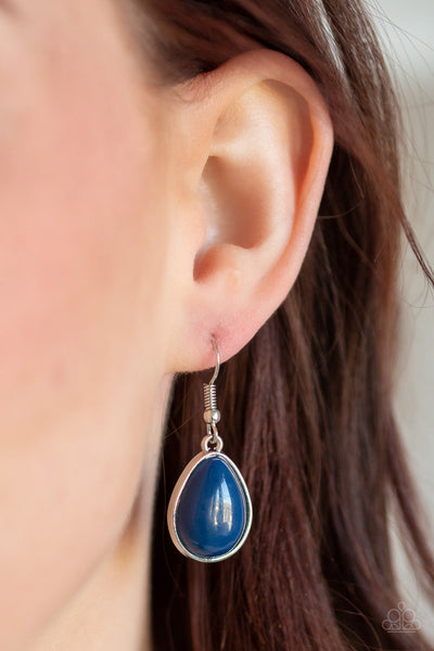 Paparazzi Necklace - Shop Til You TEARDROP - Blue