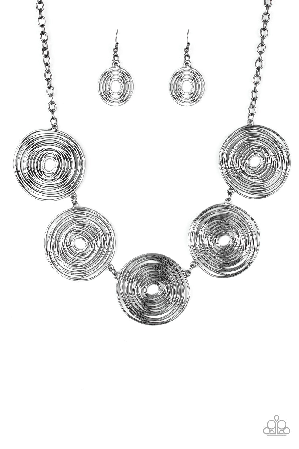 Paparazzi Necklace  - SOL-Mates - Black (#1091)