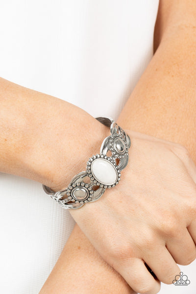 Solar Solstice - White Paparazzi Bracelet (#4098)