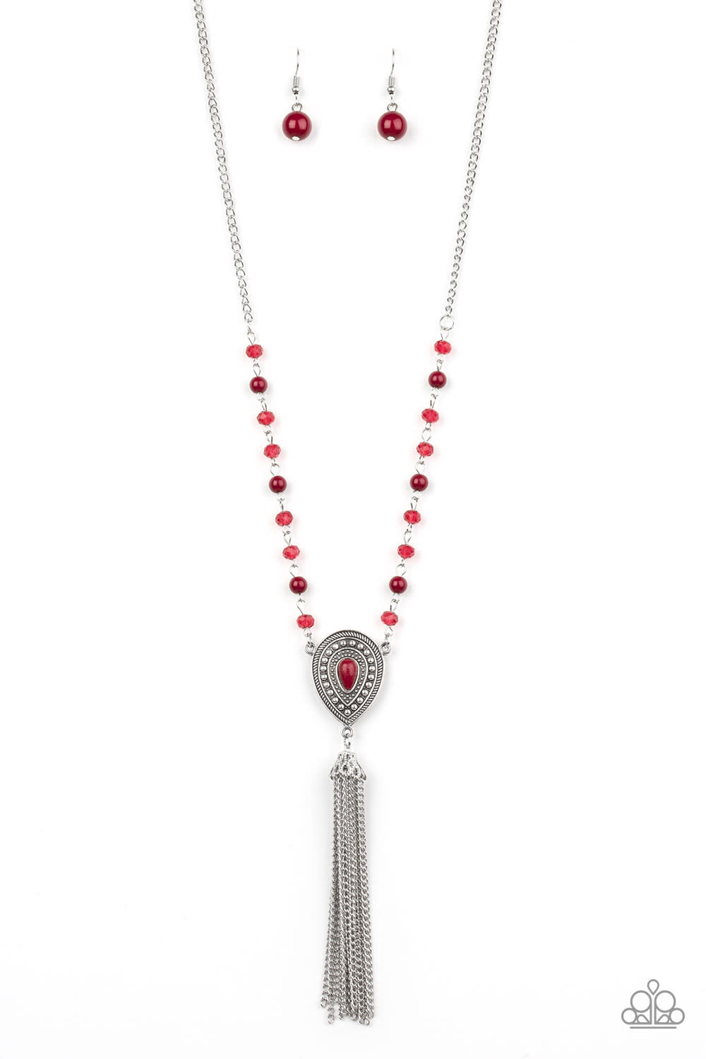 Soul Quest - Red Paparazzi Necklace (PZ-460)