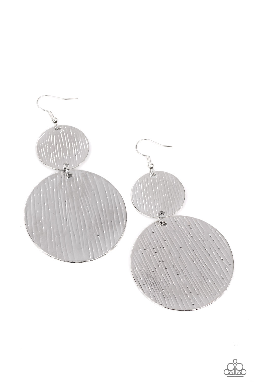 Status CYMBAL - Silver Paparazzi Earrings