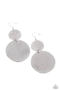 Status CYMBAL - Silver Paparazzi Earrings