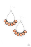 Stone Sky - Brown-Paparazzi Earrings (PZ-1175)