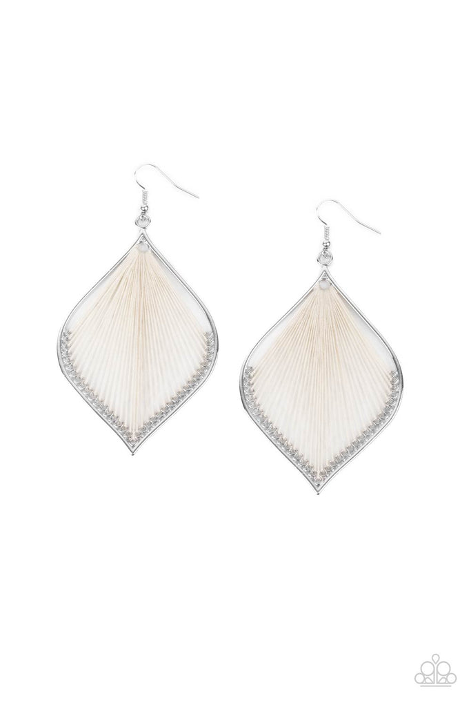 String Theory - White Paparazzi Earrings – CountryCraftBarn