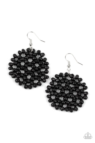 Summer Escapade - Black Paparazzi Earrings