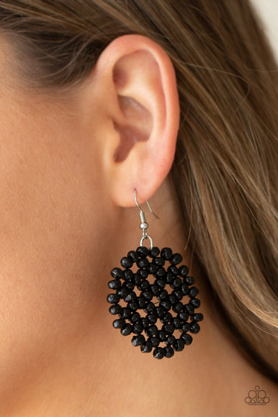 Summer Escapade - Black Paparazzi Earrings