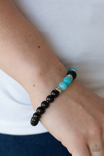 Super Serene - Blue-Paparazzi Bracelet (#1526)