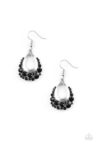 Paparazzi Fishhook Earrings - Table For Two - Black (PZ-163)