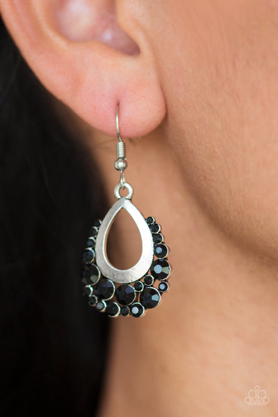 Paparazzi Fishhook Earrings - Table For Two - Black (PZ-163)