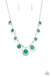 The Cosmos Are Calling - Green Paparazzi Necklace