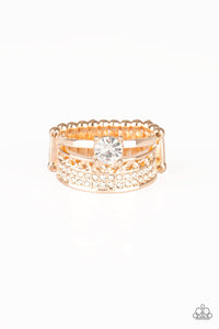 Paparazzi Ring - The Overachiever - Rose Gold (R329)