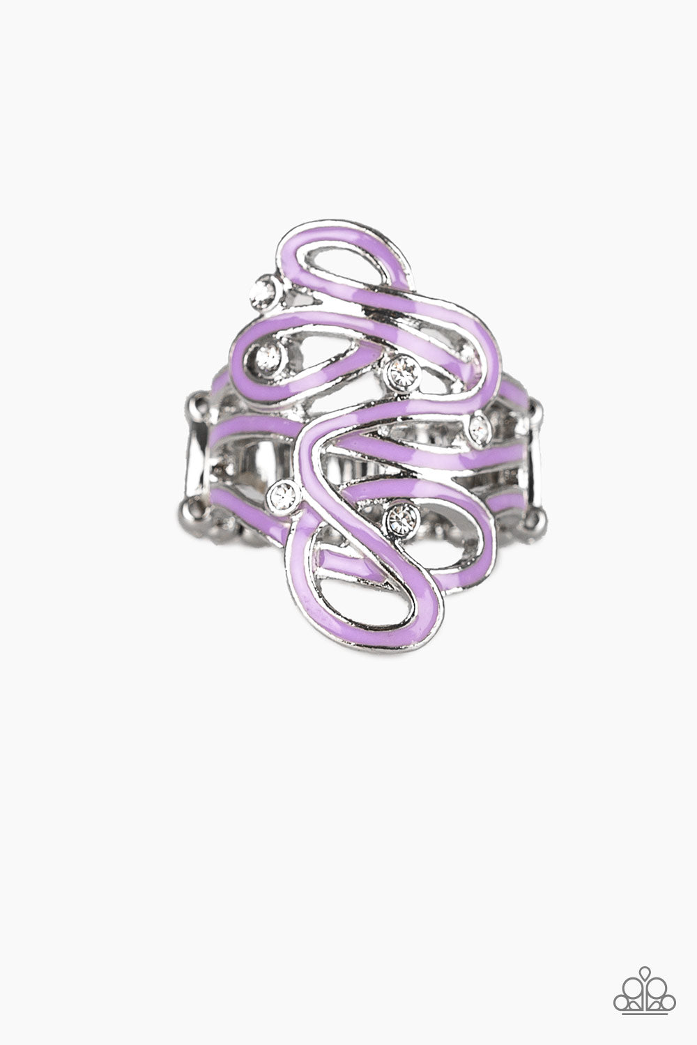 Paparazzi Wide Back Ring - The Run-Around - Purple (R360)