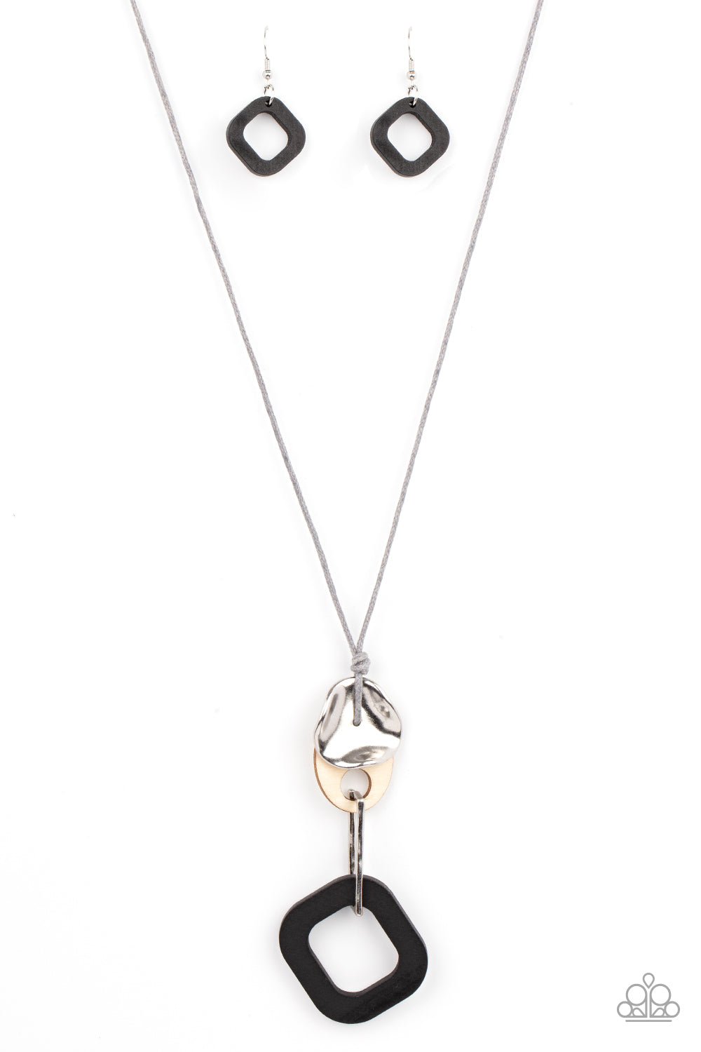 Top Of The WOOD Chain - Black Paparazzi Necklace