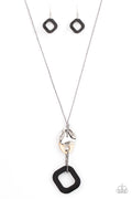 Top Of The WOOD Chain - Black Paparazzi Necklace
