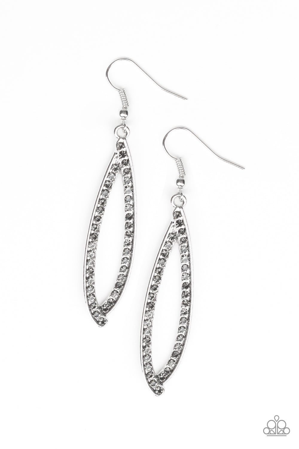 Paparazzi Earrings - Treasure Trove Trinket - Silver (#1886)