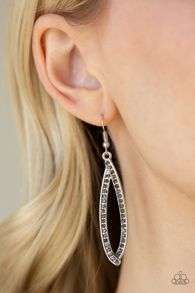 Paparazzi Earrings - Treasure Trove Trinket - Silver (#1886)