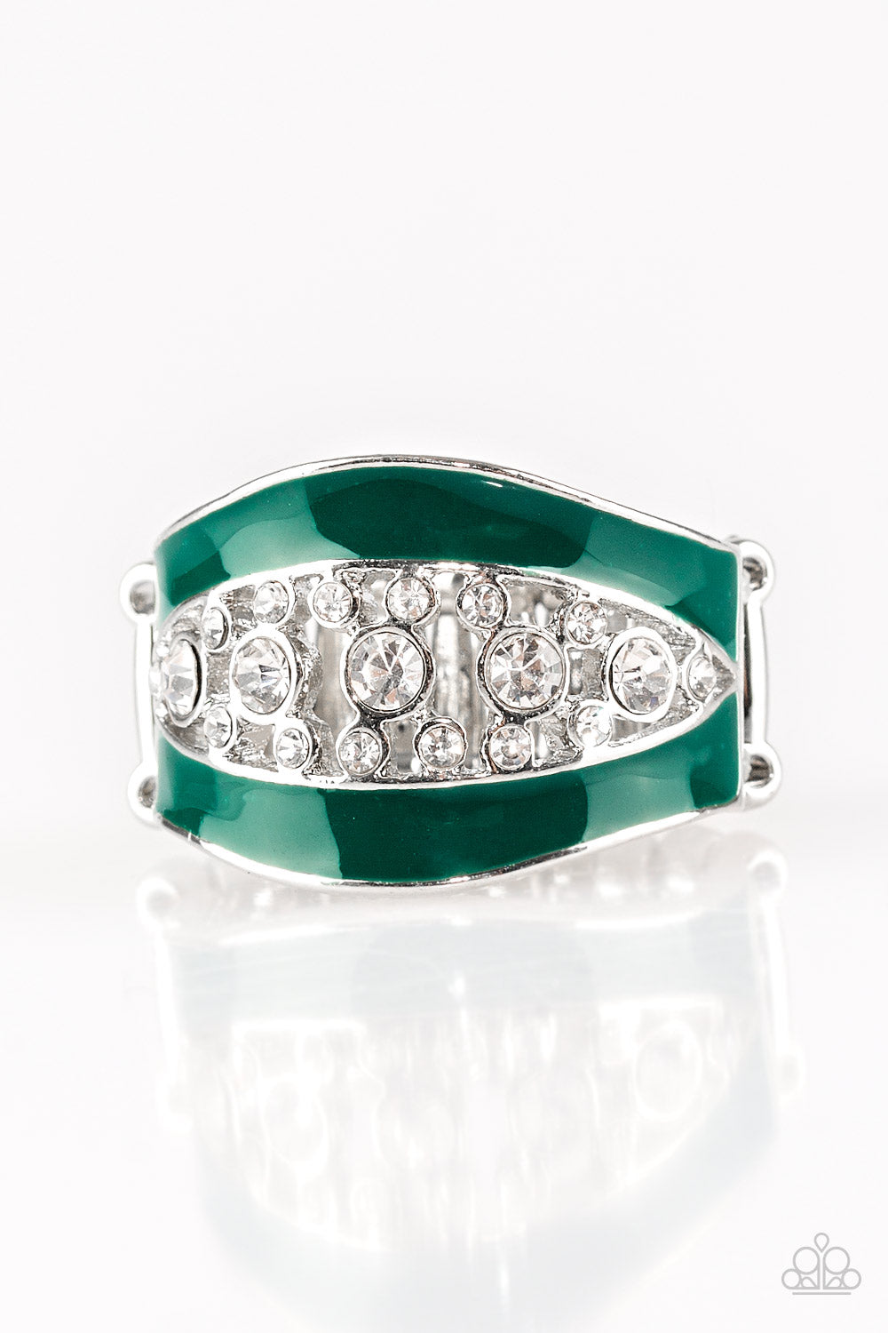 Trending Treasure - Green Paparazzi Ring