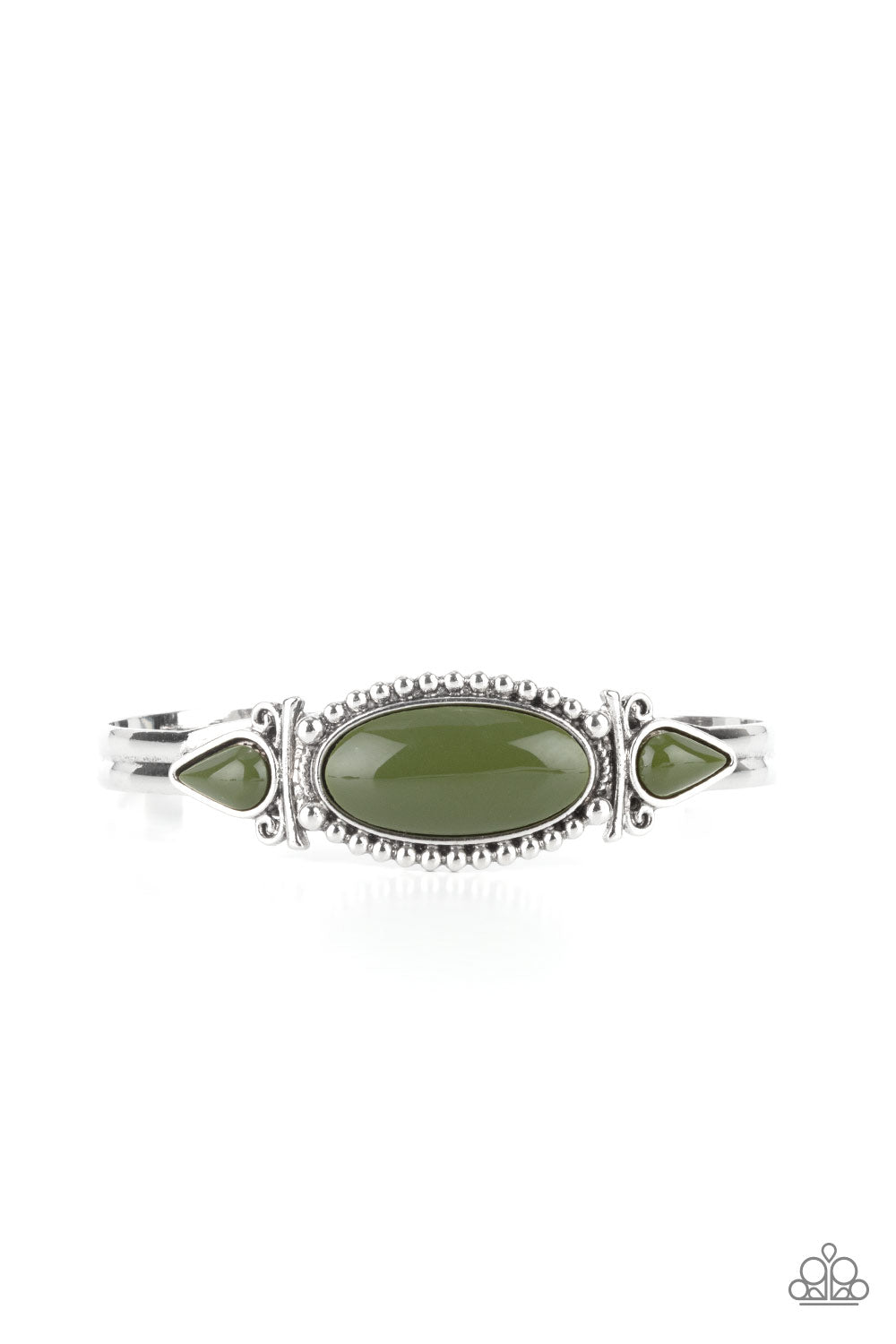 Tribal Trinket - Green Paparazzi Bracelet (PZ-718)