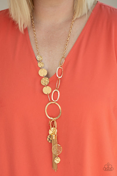Trinket Trend - Gold-Paparazzi Necklace (#944)