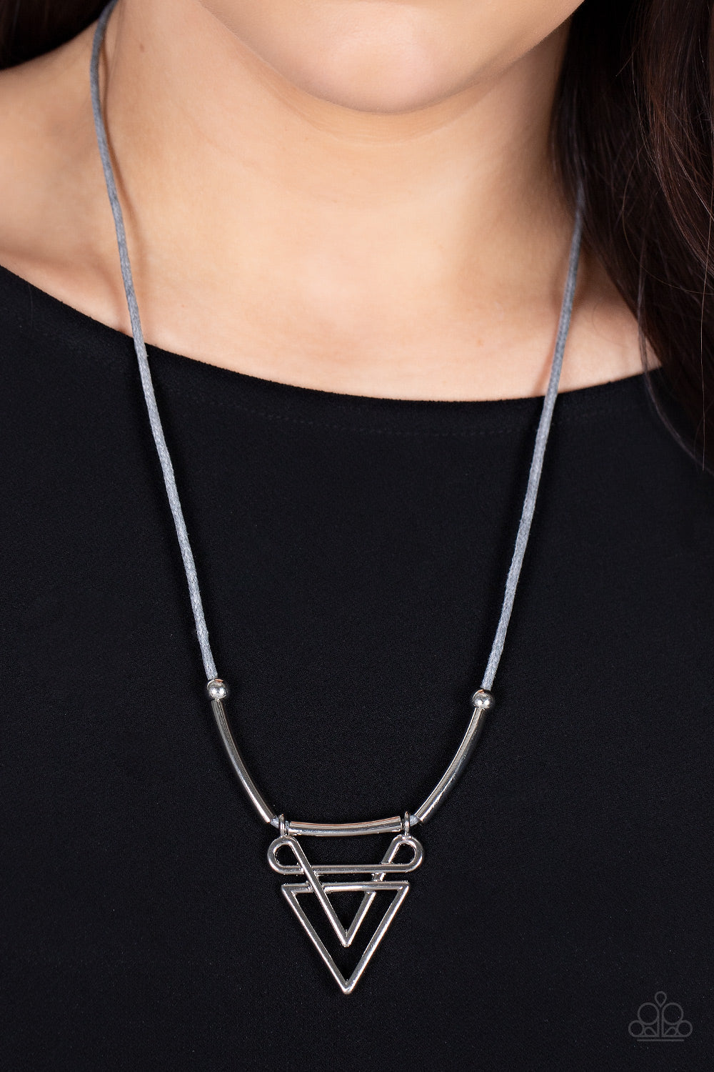 Tulum Totem - Silver Paparazzi Necklace (#4459)