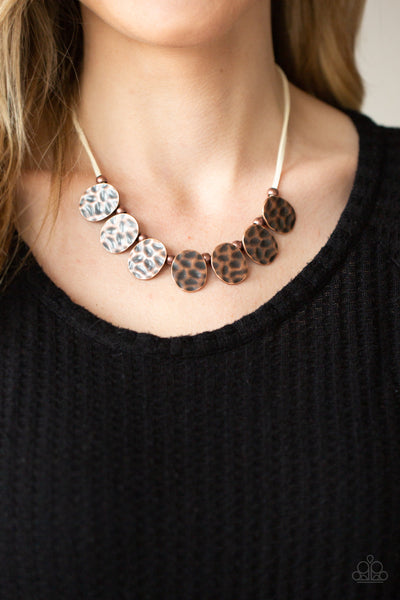 Turn Me Loose - Copper Paparazzi Necklace