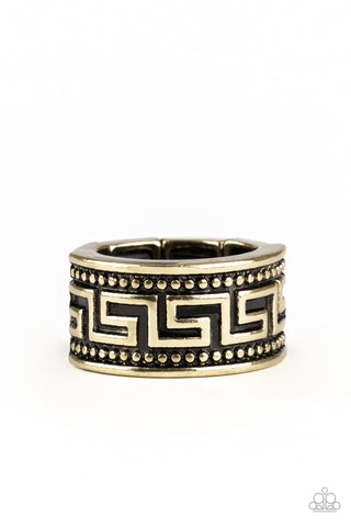 Tycoon Tribe - Brass Paparazzi Ring