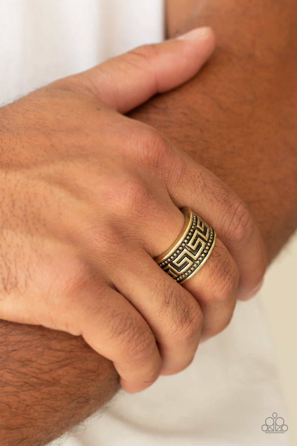 Tycoon Tribe - Brass Paparazzi Ring (R093)
