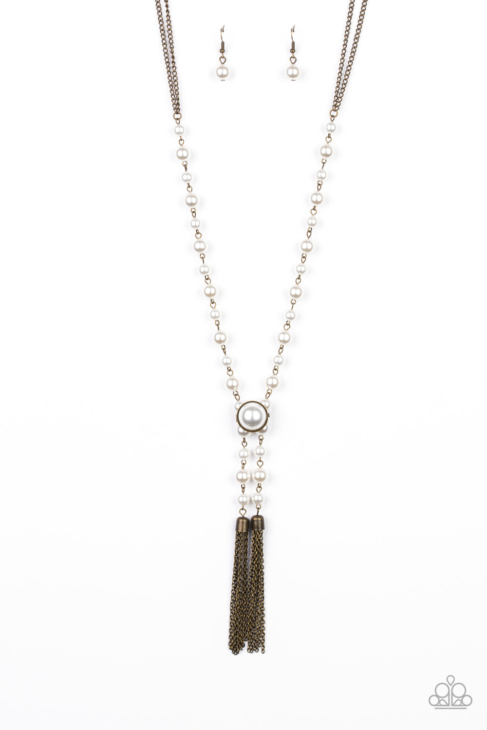 Vintage Diva - Brass - Paparazzi Necklace (#574)