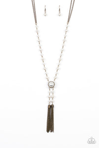 Vintage Diva - Brass - Paparazzi Necklace (#574)